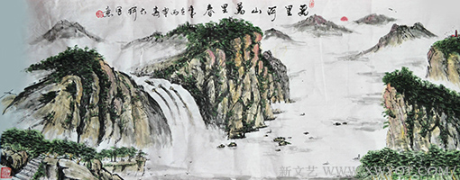 李俊奇作品《万里河山 万里春》